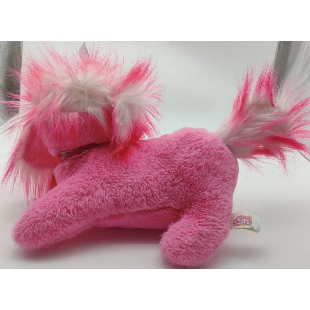 Puppy Surprise Lexi Mom Pups Heart Eye Pink White Plush 10